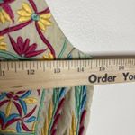 Raga Dress Womens Small Floral Embroidered Boho Maxi Spaghetti Strap India Photo 7