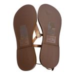 Soludos New Classic Tan Leather Thong Sandals Women’s Size 10 Espadrille Sole Photo 7