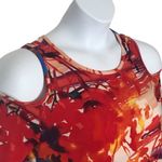 Dolce Bianca Watercolor Beach Dress M – Cold Shoulder Bodycon/Shift Fit Red Size M Photo 9