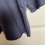 Under Armour Project Rock Terry Cropped Hoodie Iron Paradise Blue Sz 1X Photo 6