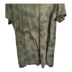 Denim & Co Green Tie Dye Boho Boxy Shirt Dress Size 2XL Petite Cotton Blend Photo 2