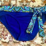 Tommy Bahama Blue Paisley Waist Tie Bikini Bottoms S Photo 0