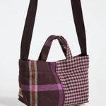 Madewell mini crossbody tote in mixed plaid Photo 15