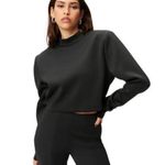 Good American  Long Sleeve Mock Neck Scuba Photo 0