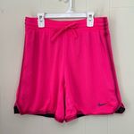 Nike  Dri Fit Drawstring Pull On Shorts Hot Pink High Rise ~ 7in Inseam Size S Photo 0