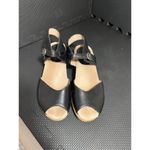 Dansko Charlotte Leather Black Cork Wedge Sandals EU 36 US 5.5-6 Photo 1