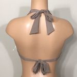 Trina Turk Crystal solid bikini top. Taupe… Photo 3