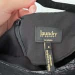 Laundry by Design  Black Metallic Pointe Knit Short Sleeve Sheath Dress Size 6 Photo 4