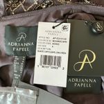 Adrianna Papell  Beaded A-Line Short Sleeve Long Evening Gown Purple Size 4 Dress Photo 9