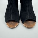 Toms Black Peep-Toe Booties — Size 9 Photo 2