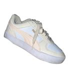 Puma White and Cream Sneakers pre loved, good condition Size 5 Photo 2