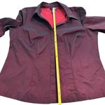 Lane Bryant Venezia Jeans Stretch Button Down Top Shirt Womens Plus Size 14/16 Burgundy Photo 8