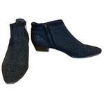 Casadei VINTAGE  BLACK AND WOVEN MESH & LEATHER BOOTIES (37) Photo 2