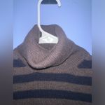 Eleventy Virgin Wool Made In Italy Striped Women’s Turtleneck Sweater EUC Size L Brown Size L Photo 2