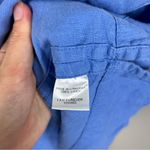 Flax Plus Size Blue Linen Short Sleeve Top Size 1G 18/20 Photo 6