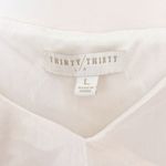 Thirty Thirty Cream Ruffle Cami‎ Top Adjustable Straps Size Large EUC Photo 1