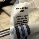 Michael Stars  Button Down Shirt 100% Cotton Roll Tab Sleeve Striped White Small Photo 3