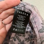 Talula Burgundy Floral Short Sleeve Open Front Kimono Cardigan Sweater Womens M Photo 5