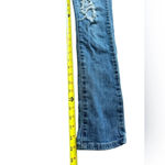 Junior Girls Miley Cyrus + Max Azaria Ripped Distressed Skinny Jeans, Size 1 Blue Photo 5