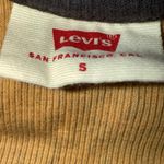 Levi's CHEETAH SHIRT SIZE SMALL BROWN BLACK ANIMAL PRINT FITTED BABY TEE RIBBED Photo 3