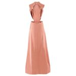 H&M Conscious Satin Maxi Backless Dress Rose Pink Formal Gown Size 8 Photo 1