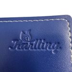 Karlling Royal Blue Leather Credit Card Photo Holder New without tags Photo 3