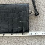 CLAUDIA FIRENZE Croc Embossed Crossbody Shoulder Black Croc Photo 3
