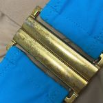 J. Crew Blue One Piece Halter Swim Suit with Cutout Back Photo 9