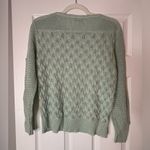 Cuddle Knit Vintage Light Green Textured Sweater, M Size M Photo 2