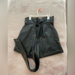 Karlie Faux Leather Tie Shorts Photo 2