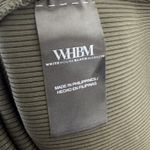 White House | Black Market Dress Womens Large Green Rib Midi Tank Side Slit NWOT Photo 11