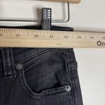 We The Free  Jeans Womens 26 Black Flare High Rise Button Fly Distressed Hem Boho Photo 7