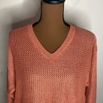 Northern Isles vintage linen ramie open knit chunky sweater in terracotta size M Size M Photo 4
