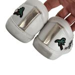 Kenneth Cole Leather Sneakers White Embellished Tree Flamingo Sun Patches Size 9 Photo 6