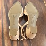 Liz Claiborne  Chunky 2” Heel Cap Toe Faux Leather Sling Back Dress Shoe Photo 4