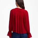 Madewell NWT! Long-Sleeve Tie-Neck Top Size: XL Photo 2