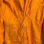 ZARA 🍊 Satin Lapel Collar Dress Photo 4