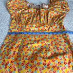 Caroline Constas Calla Mini Dress Floral Off The Shoulder Women’s M Orange Size M Photo 7