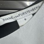 Diane Von Furstenberg  Dress Size 6 Black White Jeannie‎ Two Leather Fabric Photo 3