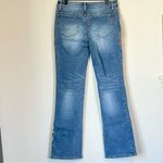 NWT Flamingals Floral Embroidered Boot Cut Jeans Photo 7