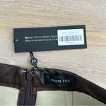 White Fox Boutique Brown leather flare pants size‎ S Photo 1
