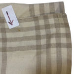 Liz Claiborne Liz Claiborne Plaid Linen Skirt Petite Collection Beige Striped Career Size 6* Photo 7