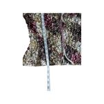 MSK Petite Womens Floral Crinkle Sequin Jacket PL Sparkly Zipper Mandarin Collar Pink Size undefined Photo 4