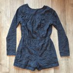 House Of Harlow x Revolve Lace Long Sleeve Romper sz M Blue Size M Photo 8