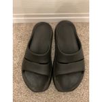 Oofos Ooahh Black Support and Comfort Slide Sandal, sz 39(M:6, W:8) Photo 4