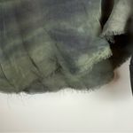 Raquel Allegra Tie Dye Olive Green Silk Long Sleeve Top Women's Size 2 Medium Photo 3