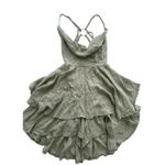 Princess Polly Jude Jade Cowl Neck Strappy Back Flowy Romper Size 4 Photo 2