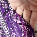 Purple Bohemian Paisley Floral Harem Pants Size Petite Medium Photo 3