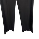 Eileen Fisher S Black Stretch Knit Pants Italian Fabric Minimalist Straight Leg Photo 2