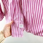 Frank & Eileen Joedy Long Sleeve Button Down Striped Cotton Shirt Pink XS Photo 12